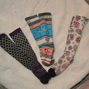SET of 3 Pairs Of Compression Stockings For Nurses